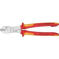 KNIPEX 絶縁1000V強力型ニッパー 落下防止 250mm 7406-250TBK 1丁 696-4293（直送品）