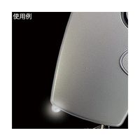 ヨシオ 業務用SOS防犯ブザー LEDライト付き シルバーコイルロープ SSB-004-WH 1個 68-1985-76（直送品）