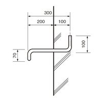 杉田エース ローレット93Aタラップ 22×70×400×300 AEA241490 1本（直送品）