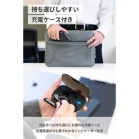 Bluetoothヘッドセット 片耳 マイク付 ノイズキャンセリング 軽量 ブラック LBT-HSC41BK-EC エレコム 1個（直送品）