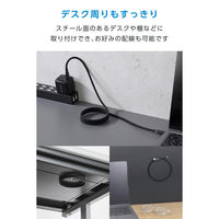 タイプC ケーブル PD60W ( C to C ) 1m 持ち運び便利 ブラック MPA-CCECMG10BK エレコム 1個（直送品）