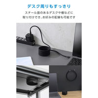 タイプC ケーブル PD60W ( C to C ) 2m 持ち運び便利 ブラック MPA-CCECMG20BK エレコム 1個（直送品）