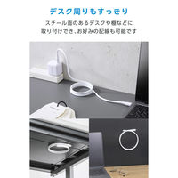 タイプC ケーブル PD60W ( C to C ) 1m シリコン ホワイト MPA-CCECMGS10WH エレコム 1個（直送品）