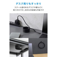 タイプC ケーブル PD60W ( C to C ) 2m シリコン ブラック MPA-CCECMGS20BK エレコム 1個（直送品）