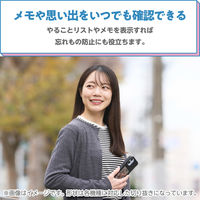 iPhone16 ケース 背面ディスプレイ搭載 高解像度 推し活 ブラック PM-A24AEINK01BK エレコム 1個（直送品）