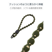 スマホハンドストラップ 手首用 全機種対応 落下・紛失防止 やわらか伸縮タイプ カーキ P-STHSTKH エレコム 1個（直送品）