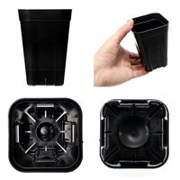 日本ポリ鉢販売 スリット鉢 プレステラ 90深型 黒 10個セット 267235 1個（直送品）