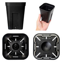 日本ポリ鉢販売 スリット鉢 プレステラ 105深型 黒 10個セット 270193 1個（直送品）