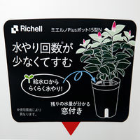リッチェル プランター ミエルノPlusポット 15型 ホワイト 270943 1個（直送品）