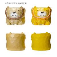 ケー・イー・アイ 鉢 リトルレジンポット ライオン 273619 1個（直送品）