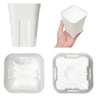 日本ポリ鉢販売 スリット鉢 プレステラ 105深型 白 10個セット 275692 1個（直送品）