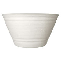 明和 鉢 セラアート 平鉢 27号 白 275778 1個（直送品）