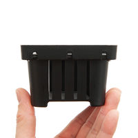 リーフ コウモリランバスケット ブラック Sサイズ 3個入り 282386 1個（直送品）