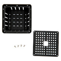 リーフ コウモリランバスケット ブラック Mサイズ 3個入り 282387 1個（直送品）