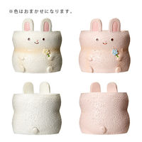 ケー・イー・アイ 鉢 リトルレジンポット うさぎ 282729 1個（直送品）