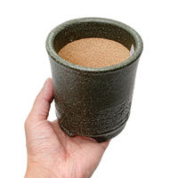 かみ山陶器 盆栽鉢 信楽焼 植木鉢 切立青銅 3.5号 283219 1個（直送品）
