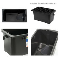 テトラ ジャパン じょうろでキレイメダカ鉢 40 黒 289089 1セット(6個)（直送品）