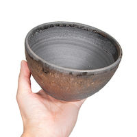 かみ山陶器 盆栽鉢 信楽焼 植木鉢 金窯変中深丸 5号 294858 1個（直送品）