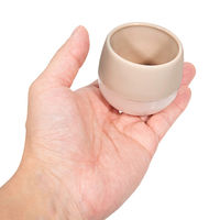 三浦園芸 鉢 リトル ビビ スモーキーの鉢 ベージュ φ6×H5.3cm 298060 1個（直送品）