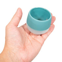 三浦園芸 鉢 リトル ビビ スモーキーの鉢 アクアマリン φ6×H5.3cm 298064 1個（直送品）