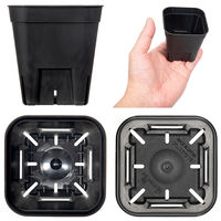 日本ポリ鉢販売 スリット鉢 プレステラ 75型 黒 10個セット 303820 1個（直送品）