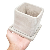 エイチツーオー セメントポット スクエア S 311200 1個（直送品）