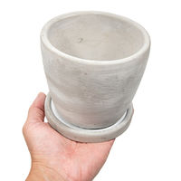 エイチツーオー セメントポット ラウンド S 311205 1個（直送品）