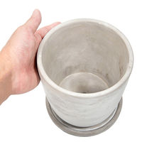 エイチツーオー セメントポット ラウンド L 311206 1個（直送品）