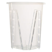 リーフ 根が見える透明鉢 直径12cm 325723 1セット(6個)（直送品）