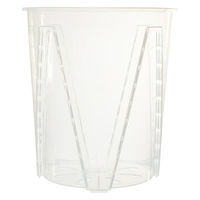 リーフ 根が見える透明鉢 直径24cm 325729 1セット(3個)（直送品）