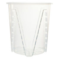 リーフ 根が見える透明鉢 直径21cm 325728 1セット(3個)（直送品）