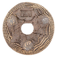 リーフ 鉢 信楽焼 COM WORK STUDIO作 CLBー8 930621 1個（直送品）