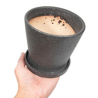 陶里 コーノ ブラック 受け皿付き 307095 1個（直送品）