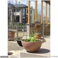 リーフ 睡蓮鉢 睡蓮鉢(メダカ鉢) 凛 RIN 丸型 ライトブラウン M 44921 1個（直送品）