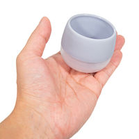 三浦園芸 鉢 リトル ビビ スモーキーの鉢 ラベンダーグレー φ6×H5.3cm 298065 1個（直送品）