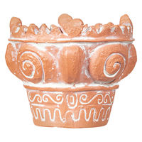 ケー・イー・アイ 鉢 リトルレジンポット 火焔型土器 306868 1個（直送品）