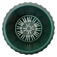 リッチェル 鉢 バラ鉢 ダークグリーン 10号 φ30×30cm 251115 1セット(5個)（直送品）