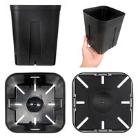 日本ポリ鉢販売 プレステラ 180型 黒 深型 10個セット 306414 1個（直送品）