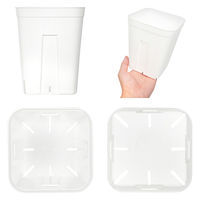 日本ポリ鉢販売 スリット鉢 プレステラ 150深型 白 10個セット 306359 1個（直送品）