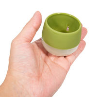 三浦園芸 鉢 リトル ビビ スモーキーの鉢 グラスグリーン φ6×H5.3cm 298061 1個（直送品）