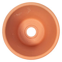 陶里 ドイツ製テラコッタポット (内径4.12×高さ3.95cm)穴あり 307915 1個（直送品）
