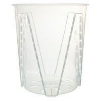 リーフ 根が見える透明鉢 直径28cm 325730 1セット(3個)（直送品）