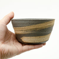 かみ山陶器 盆栽鉢 信楽焼 植木鉢 刷毛目浅 12×6.5cm 263486 1個（直送品）