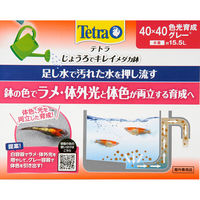 テトラ ジャパン じょうろでキレイメダカ鉢 40×40 色光育成グレー 291742 1個（直送品）