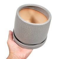 陶里 フラン グレー 受け皿付き 307091 1個（直送品）