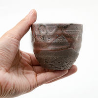 かみ山陶器 盆栽鉢 信楽焼 植木鉢 鉄釉丸 8.5×7cm 263475 1個（直送品）