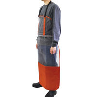 ヤマショウ 草刈り用ワンタッチハーフメッシュエプロン オレンジ YEP-011OR 1個（直送品）