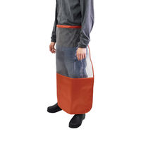 ヤマショウ 草刈り用ワンタッチハーフメッシュショートエプロン オレンジ YEP-012OR 1個（直送品）