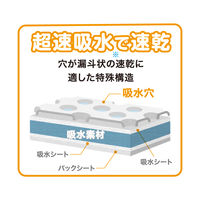 YAMAZEN 使い捨て防水シーツ 60×90cm 大容量30枚入 超速吸水 速乾 抗菌・消臭 YBSー6090