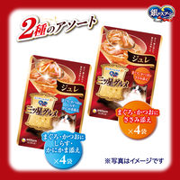 銀のスプーン 三ツ星グルメ パウチジュレ 2種のアソート まぐろ・かつおにしらす・かにかま・ささみ（35g×8袋）1個 キャットフード ウェット